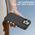thumbnail image 6 of Allytechgroup Slim Carbon Fiber Texture Phone Case for Apple iPhone 16 Pro Max, Shockproof Soft TPU Bumper, Raised Edge Camera and Screen Protection, Lightweight Anti-Slip Cover, Black, 6 of 8
