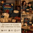 thumbnail image 4 of 24-Day Mystery Adventure Advent Calendar, Christmas Escape Room Game with Interactive Story Themes, Open A New Discovery Every Day Family Cooperative Game Countdown Gift for Family & Adults, 4 of 6
