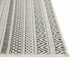 thumbnail image 4 of Unique Loom Outdoor Striped Collection Area Rug - Maia (2' x 8' Runner Beige/Black), 4 of 12
