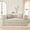 Off-White, variant on 5-in-1 Folding Convertible Sofa Bed,78 Inch Oversized Corduroy Upholstered Boneless Couch, Love seat Sleeper With Pull Out Bed, Floor Sofa Modular Futon Couch For Small Apartment,Living Room Bedroom
