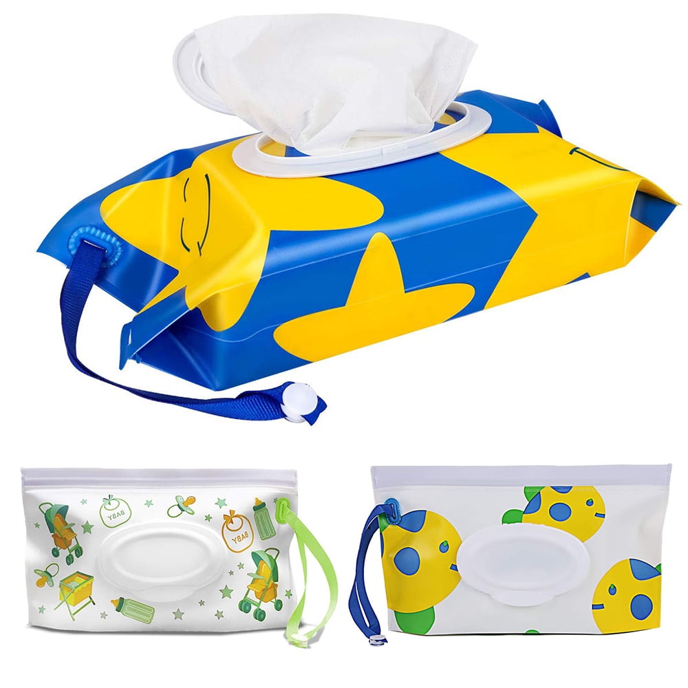 VONTER Wipe Holder Portable Wet Wipe Pouch [3Pack] Reusable