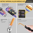 thumbnail image 4 of AMTOVL 27PCS Hex Key Set: Metric/SAE/Star, Extra Long Ball Head, T-Handle, for DIY & Mechanics, 4 of 9