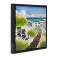 thumbnail image 2 of Stupell Industries Coastal Seagull & Anchor on Shore Black Floating Frame Canvas Art, 18 x 18, by Robin Altman, 2 of 8
