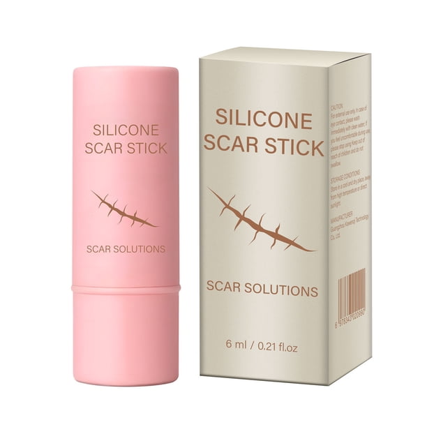 Barra de silicona para cicatrices, soluciones de silicona para cicatrices, ligera y fácil de aplicar, reduce la apariencia, para rostro y cuerpo, apoya el proceso de reparación natural de la piel.