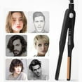 thumbnail image 3 of Fast Heating PTC Ceramic Tourmaline Ionic Flat Iron Hair Straightener Straightens Curls Hair Care Styling (black,us), 3 of 6