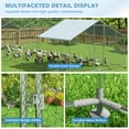thumbnail image 2 of Betisef Chicken Coop,Large Metal Chicken Run Pen,Walk in Chicken Coops for 6/10 Chickens,Hexagonal Chicken House with Waterproof & Anti-UV Cover for Backyard (9.2x9.2x8 ft), 2 of 7
