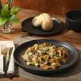 thumbnail image 3 of Gibson Elite Pasco 12 Piece (Service for 4) Plates and Bowls Reactive Glaze Dishes Stoneware Ceramic Dinnerware Set - Black, 3 of 10