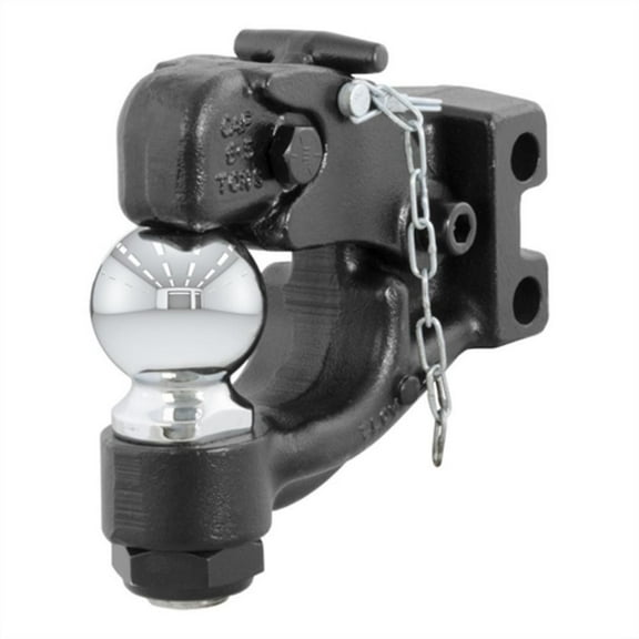 CURT 45920 Channel Mount Pintle Attachment with 2-5/16-Inch Ball, 13,000 lbs, Shank Required