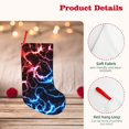 thumbnail image 4 of Uemuo Red And Blue Lightning Print Christmas Stockings, 18inch Xmas Hanging Stocking Decorations for Christmas Party Family Decor, 4 of 7