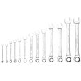 thumbnail image 4 of JET 13-Piece Long S.A.E. Ratcheting Combination Wrench Set, 700312, 4 of 7