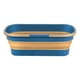 thumbnail image 2 of Cubo plegable para fregona con mango enrollable, tamaño portátil hasta 22" X 7,8" para interior y exterior Azul Marrón Cola cubo plegable, 2 of 8