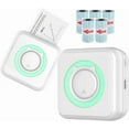 thumbnail image 1 of 2023 InstaProud Portable Sticker Printer, Bluetooth Thermal Printer, Blue with 5 Sticker Rolls, 1 of 7