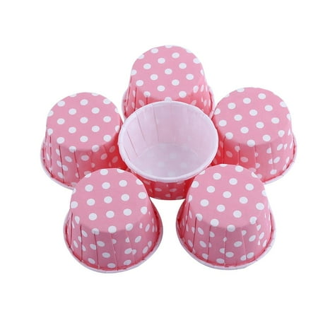Christmas Cake Shop Hellan 100pcs Paper Cake Cupcake Liner Case Wrapper Muffin Baking Cup for Party Wedding XMAS 8 Colors, Paper Baking Liner, Muffin Cases ()