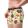 thumbnail image 2 of Yiaed Thanksgiving Turkey Print Men's Soft Cotton Boxer Shorts Breathable Boxers Underwear Moisture-Wicking Underwear Stretch Boxer Briefs for Man-Large, 2 of 5
