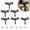 Silvery, variant on 6PCS Black Dragonfly Hooks, Vintage Metal Wall Mounted Cloak Rack, Creative Decorative Hanger Hooks for Home, Handbag, Key, Towel