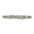 thumbnail image 4 of Sterling Silver Citrine & Diamond Ring, 4 of 5