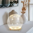 thumbnail image 4 of unbranded Cubierta De Clara Con Base De Madera Para Adorno En Hogar Y Tienda, 4 of 8