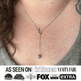thumbnail image 2 of Cate & Chloe Sonya 18k White Gold Plated Lariat Y-Necklace with Swarovski Crystals Gift for Women, 2 of 9