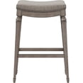 thumbnail image 3 of Hillsdale Vetrina 27" Fabric Traditional Counter Stool in Weathered Gray, 3 of 13
