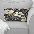 thumbnail image 4 of Designart "Timeless White and Green Floral Joy" Floral Printed Throw Pillow, 4 of 5