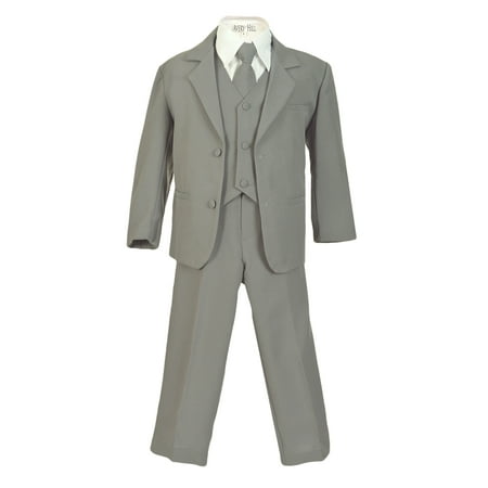 Avery Hill Boys Formal 5 Piece Suit with Shirt and Vest (Toddler, Little Boys, Big Boys)