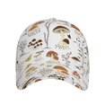thumbnail image 2 of Disketp Mushrooms And Butterflies Print Baseball Caps For Outdoor Sports Fashion Casual Outdoor Caps Men Women, 2 of 9