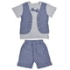 thumbnail image 2 of Conjunto de ropa de nio Conjunto de ropa de nios Camisa de nios Pantalones cortos de corbata de caba LHCER No, 2 of 5