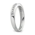 thumbnail image 4 of Araiya Fine Jewelry 10K White Gold Princess Diamond Band Ring (1/2 cttw, I-J Color, I2-I3 Clarity), Size 8, 4 of 6