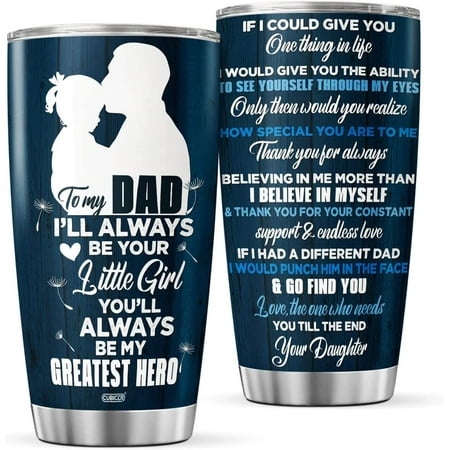 

Athenstics Dad Coffee Tumbler 20 Oz Double Walled Stainless Steel Mug With Lid For Daddy Father Gifts For Men Birthday Celebration From Wife Daughter Son On Christmas Parent Day