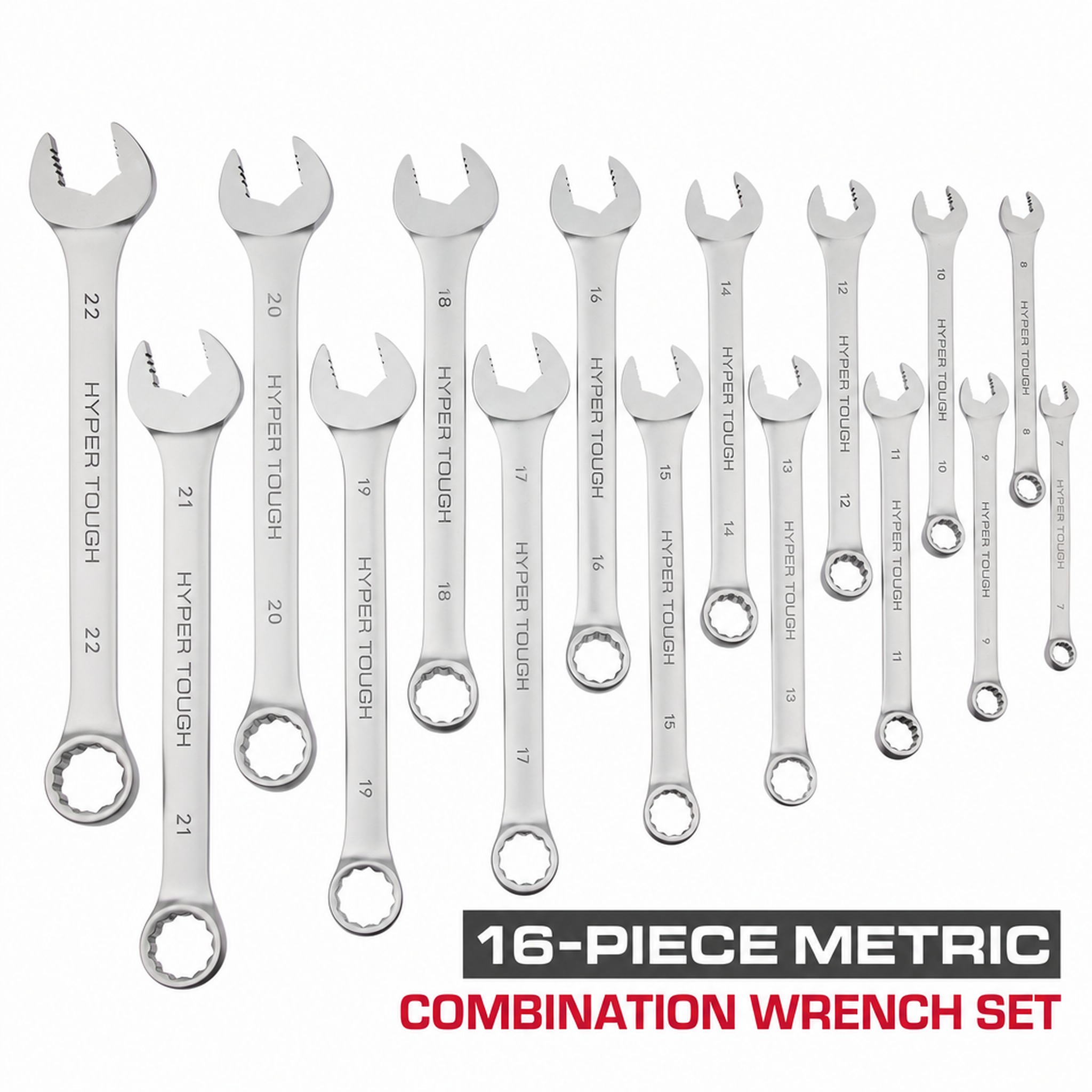 Hyper Tough 16-Piece Metric Combination Wrench Set photo 1