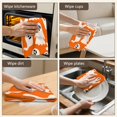 thumbnail image 6 of 2 Pcs Funny Kitchen Towels,Orange Halloween Ghosts Microfiber Dish Towels,Kitchen Tea Towels,Kitchen Towel Set (18" X 26"), 6 of 7