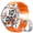 Silver case & orange silicone, variant on Smartwatch for Man, 1.43in AMOLED Ultra-clear Screen Smart Watch with 100+Dials, Waterproof Tracker Watch with Multiple Sports Modes for Android and iOS