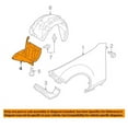 thumbnail image 3 of For 06 07 08 MX-5 Miata Front Splash Shield Inner Fender Liner Panel Driver Side, 3 of 4