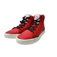 thumbnail image 2 of Divines Devil Men's Shoes Athletic Fashion Casual High Top Sneakers Faux Leather and Suede Red, 2 of 5
