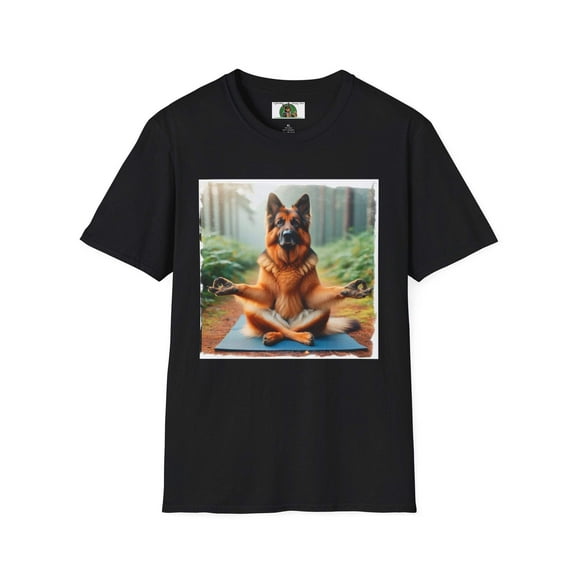 Zen German Shepherd Unisex Softstyle T-Shirt