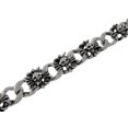 thumbnail image 2 of Boucle Chaîne Lien Bracelet avec Croix et Crânes Vintage, 2 of 3