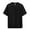 Black, variant on Men's Solid Color Simple Round Neck Short-Sleeved T-Shirt