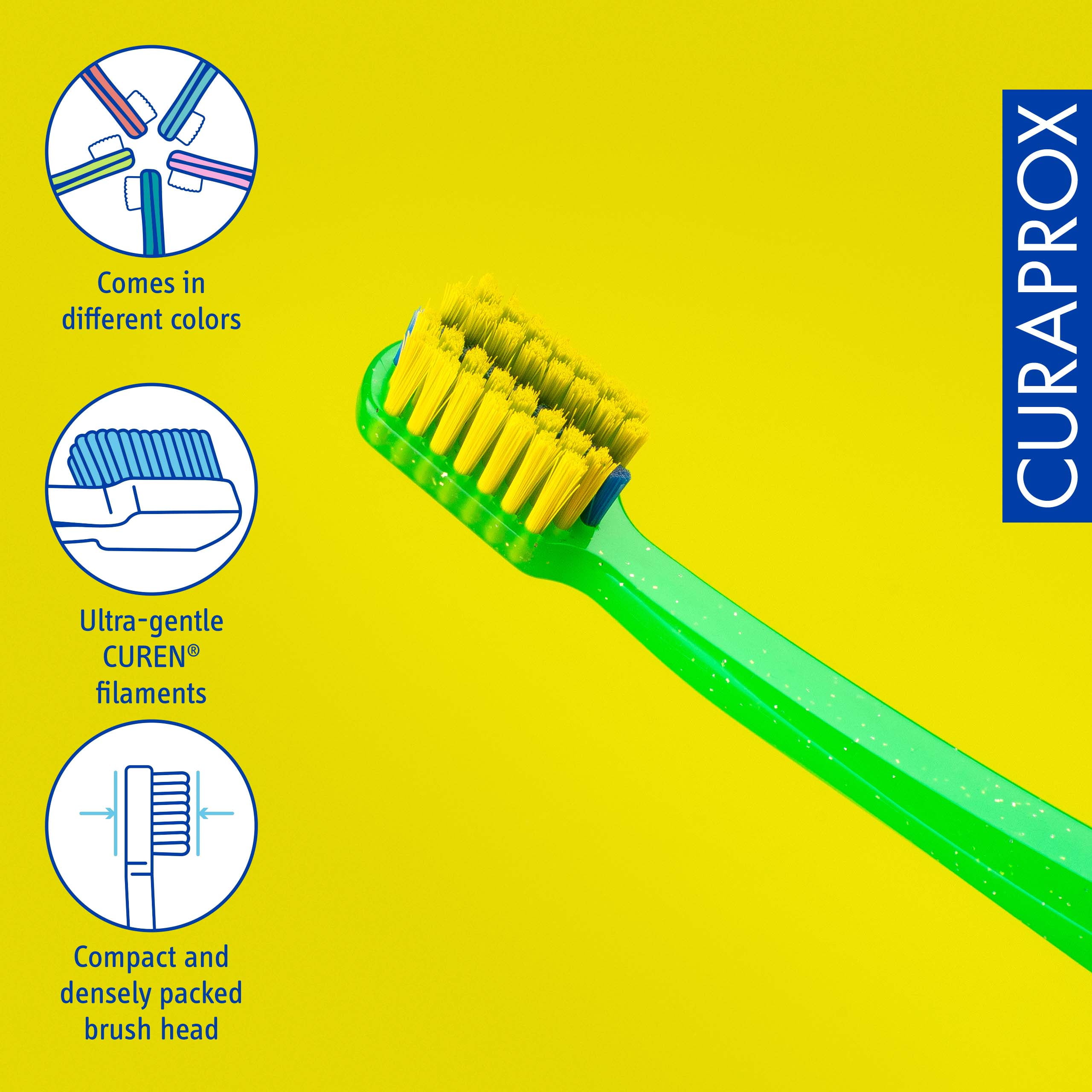 Curaprox CS 5460 Ortho Toothbrush, Ultra Soft V-Trim