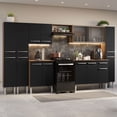 thumbnail image 2 of Cocina Integral 325cm Marrón/Negro Emilly Madesa 03, 2 of 9