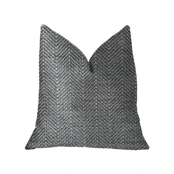 Amalfi Blue & Ivory Luxury Throw Pillow, 26 x 26 in.