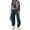Navy, variant on CHUOU Womens Two Pieces Outfits Solid Color Casual Sets Cropped Tops Sweatpants Tracksuit With Pockets