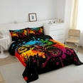 thumbnail image 5 of AUQ 2026 New Motocross Bedding Sets for Boys Twin Size Motorcycle Racer Comforter Set Extreme Sport Tie Dye Down Comforter Dirt Bike Motor Vehicles Biker Duvet Insert 2Pcs for Kids Car Game Room, 5 of 7