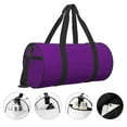 thumbnail image 5 of Gaeub Purple Lightweight Travel Cylinder Bag Gym Tote Bag Sports Training Duffle Bag with Pockets and Straps, 5 of 8