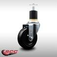 thumbnail image 2 of 4 Inch SS Hard Rubber Wheel Swivel 1-7/8 Inch Expanding Stem Caster SCC, 2 of 2