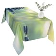 thumbnail image 2 of Zen Stones Table Cloth Waterproof Tablecloths, Nature Water Reflection Country Botanical Tablecloth Dining Table Cover for Kitchen Party Tabletop Outdoor, Rectangle Tablecloth 60x120 Inch, 2 of 9