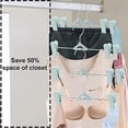 thumbnail image 2 of Perchas para falda y pantalón para mujeres y niños, paquete de 30 perchas apilables para faldas con clips, antideslizantes, ajustables para hombres, niños, bebés, 2 of 6
