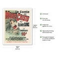 thumbnail image 2 of The Count of Monte Cristo by Alexandre Dumas - Paris France - Vintage French Advertising Poster by Jules Chéret c.1885 - Fine Art Matte Paper Print (Unframed) 16x20in, 2 of 4