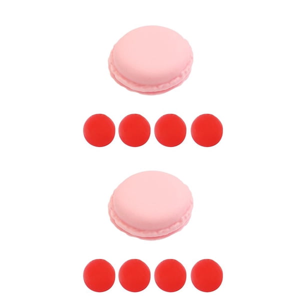 Wosthever Caja de almacenamiento de arcilla con pegamento para pintura de diamantes de macarrón, contenedor de almacenamiento de punto de cruz Rosado 2piezas