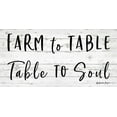 thumbnail image 2 of Boyer, Susie 14x9 Gold Ornate Wood Framed with Double Matting Museum Art Print Titled - Farm to Table ~ Table to Soul, 2 of 4