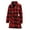 681, variant on Red Argyle Pattern Women Bathrobe One Size Univeral Fits, Checkered Caro Plaid Tartan Fashion Lightweight Plush Fleece Long Robe For Women